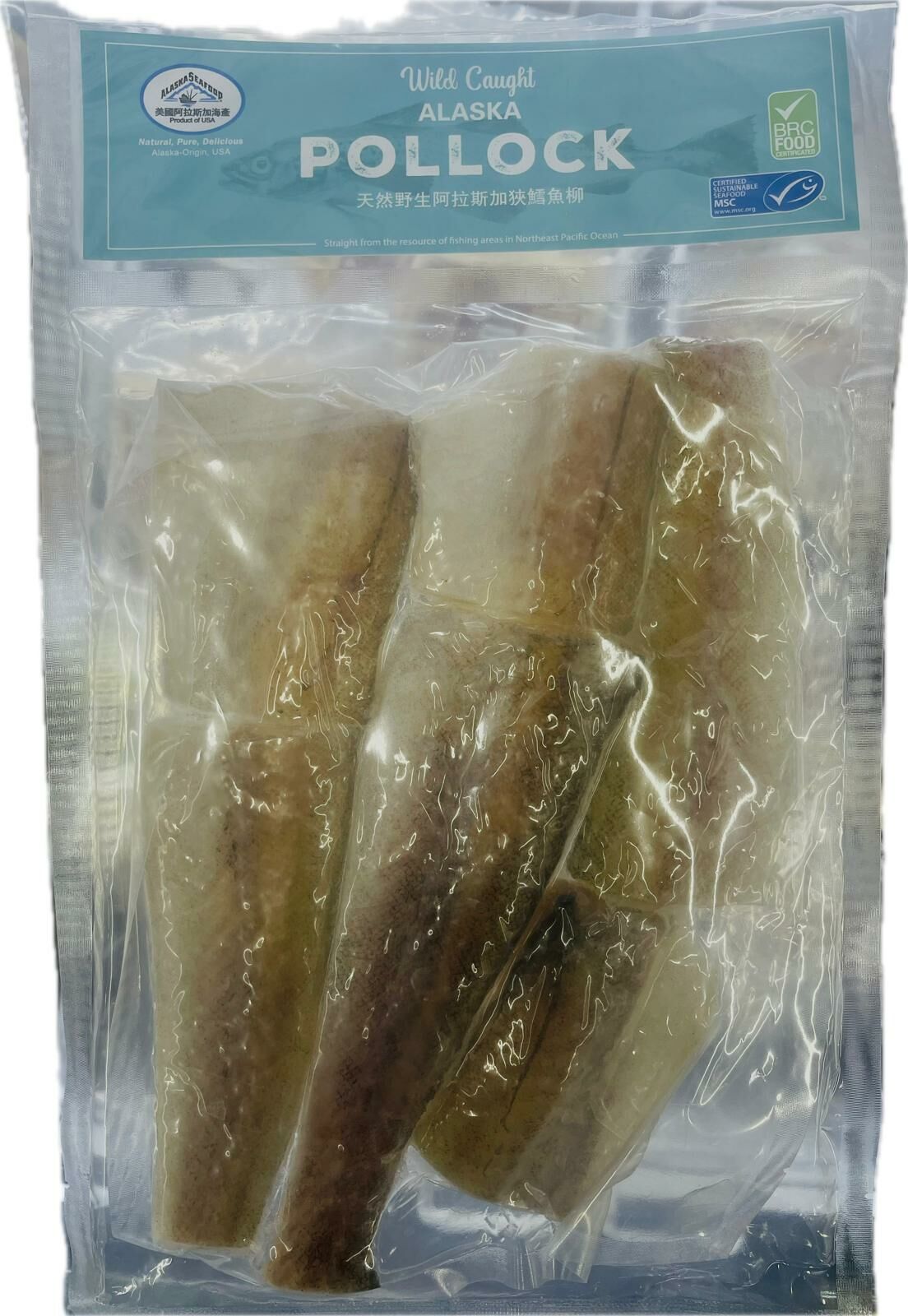天然野生阿拉斯加狹鱈魚柳 300g