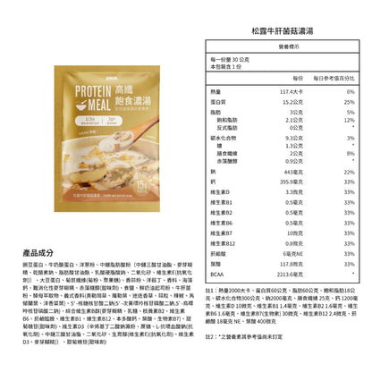 Spark Meal 高纖飽食濃湯隨手包-高蛋白濃