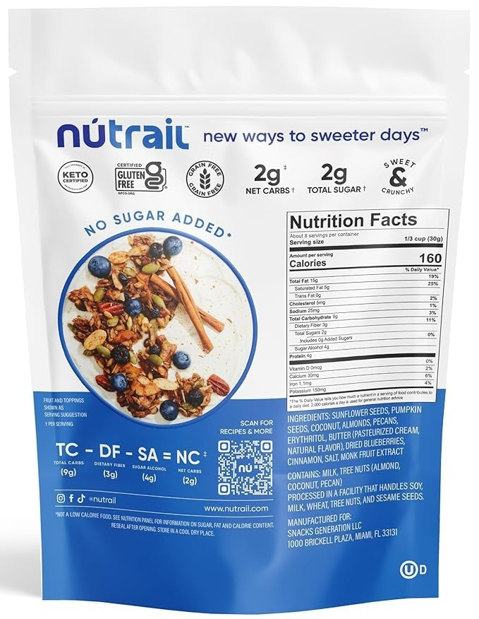 NuTrail Nut Granola Cereal 堅果格蘭諾拉麥片