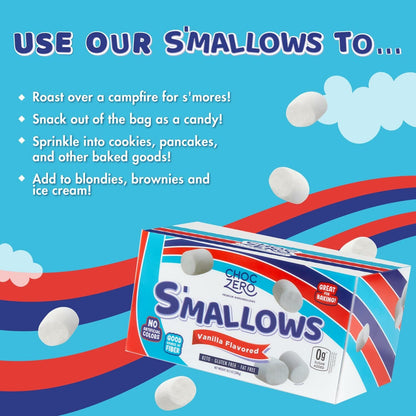 Choc Zero 0糖 0 脂雲呢拿棉花糖(1pack 3包）