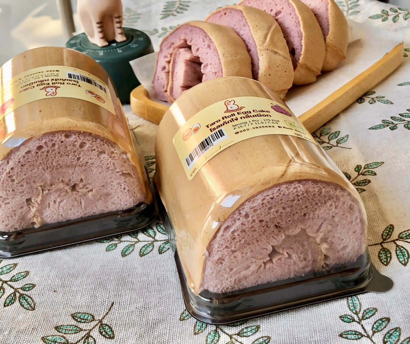 無麵粉 低卡雞蛋糕卷 芋頭味（只有 179 卡路里）