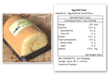 無麵粉 低卡雞蛋糕卷 （只有 179 卡路里）