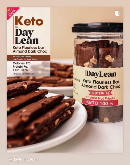 Daylean Keto Flourless bar-Almond dark chocolate