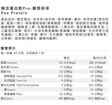 Body Goals-多效乳清蛋白飲Pro - 隨手包 |靜岡抹茶