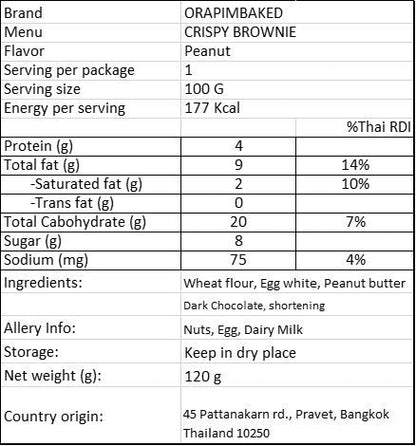 Orapim -Crispy Brownie 低卡布朗尼脆片
