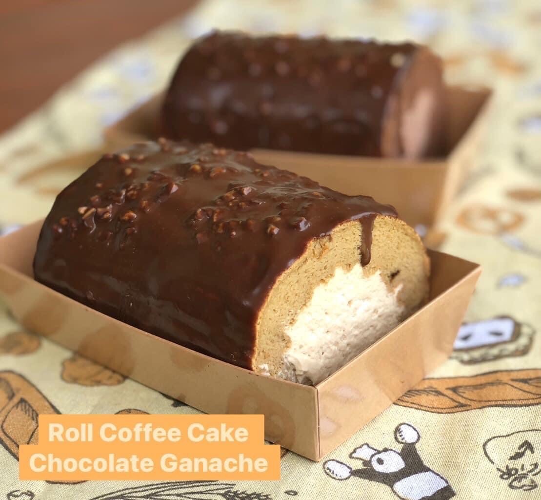 Chocolate Ganache Coffee cake roll