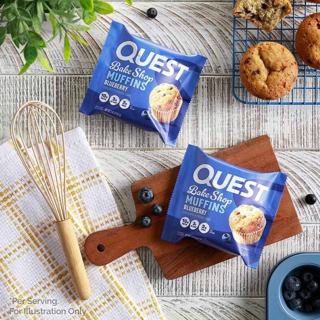QUEST NUTRITION - Bake Shop 藍莓鬆餅 Muffins, Blueberry best by 25-9-27