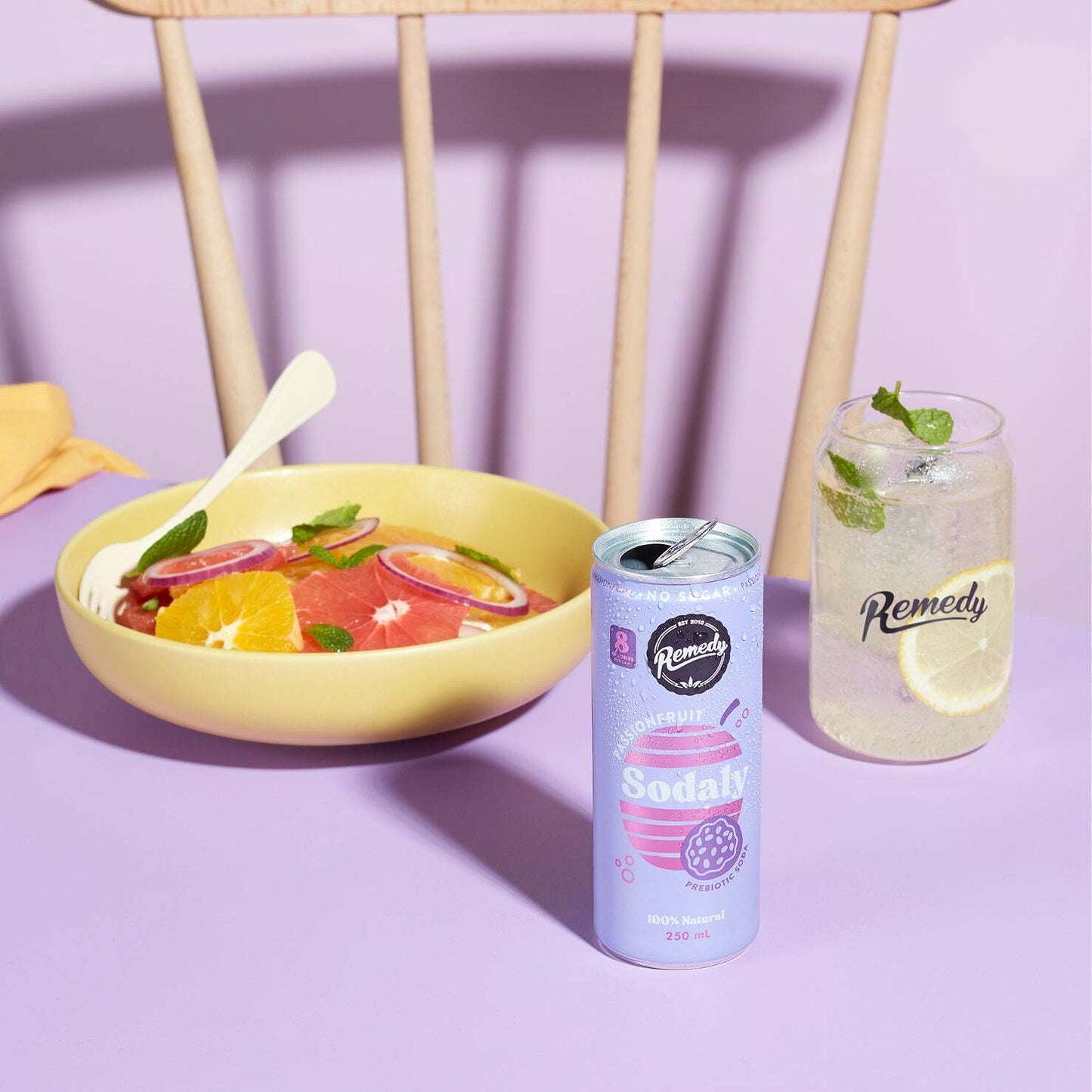 澳洲 REMEDY SODALY 100%全天然無糖 熱情果梳打 250ml