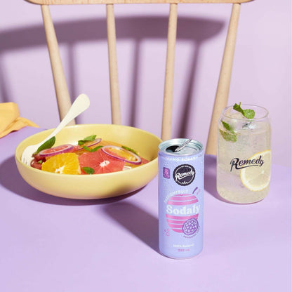 澳洲 REMEDY SODALY 100%全天然無糖 熱情果梳打 250ml