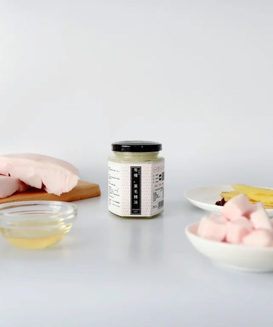 有機。黑毛豬油