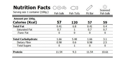 無麵粉紫菜魚蛋-100g