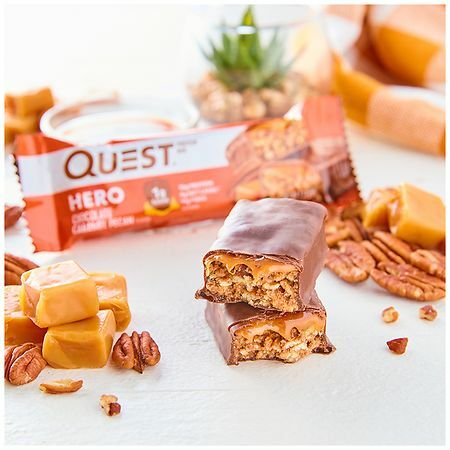 Quest Hero Protein Bars 蛋白棒 朱古力焦糖碧根果 蛋白棒 60g