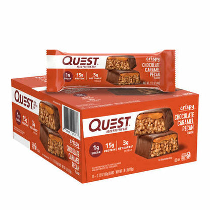 Quest Hero Protein Bars 蛋白棒 朱古力焦糖碧根果 蛋白棒 60g