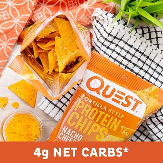 Quest Nutrition, 玉米餅蛋白質片，芝士醬味32g
