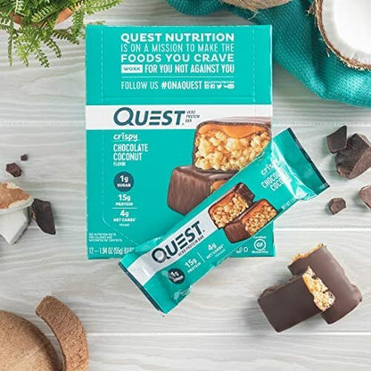 Quest Nutrition, 高蛋白棒-椰子朱古力味