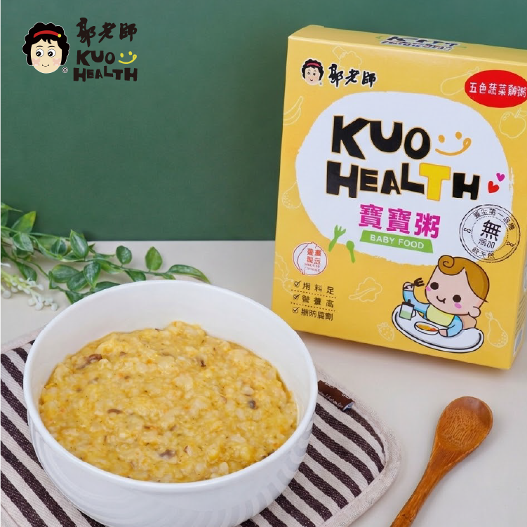 郭老師 - 常溫寶寶粥｜五色蔬菜雞肉粥 2入/盒