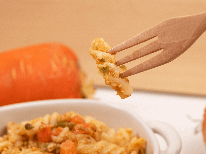 粉紅時蔬細肉螺旋麵產品圖