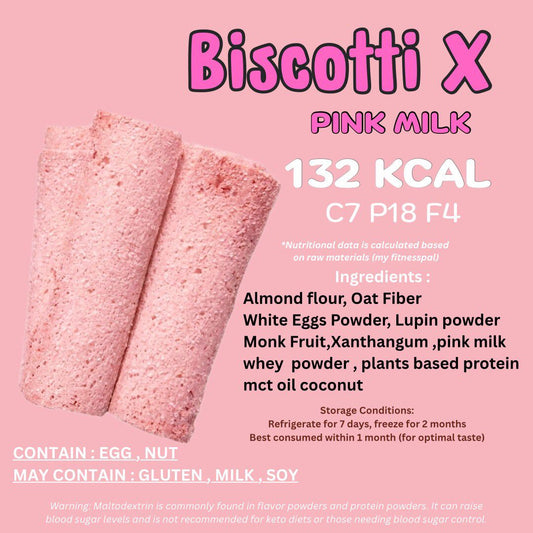 Bikini cookies Biscotti Pink Milk