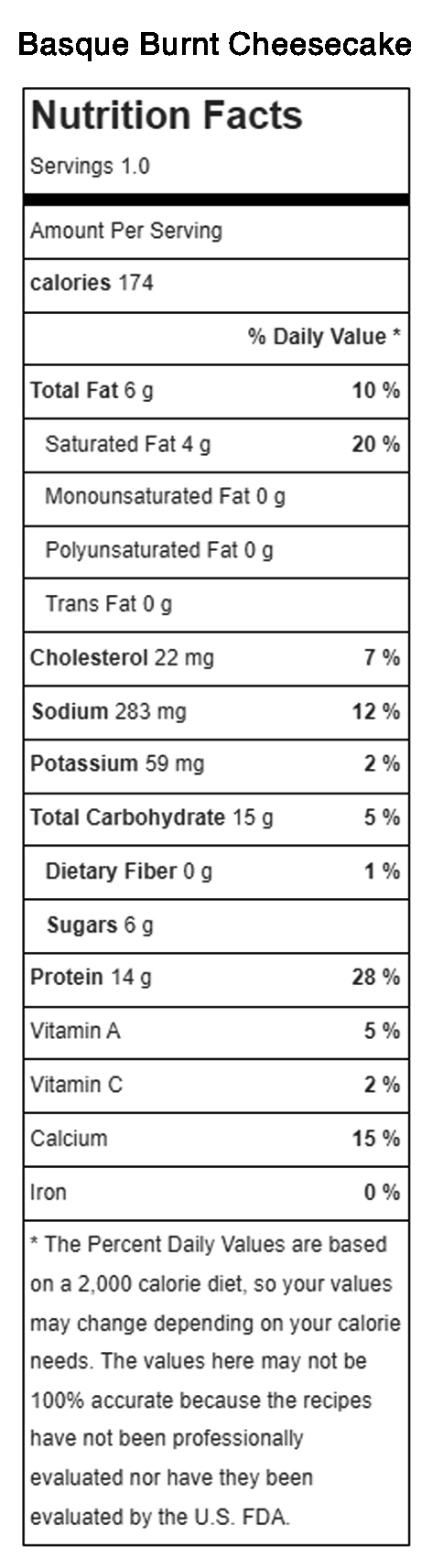 18Kcal 巴斯克芝士蛋糕 圖片 2